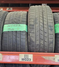 USED PAIR OF ALL SEASON  MICHELIN 205/55R16 70% TREAD WITH INSTALL.
