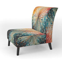 Ivy Bronx Mid Century Sunburst Serenade I - Upholstered Modern Accent Chair