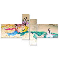 Made in Canada - East Urban Home 'Classical Chinese Painting' Print Multi-Piece Image on Canvas