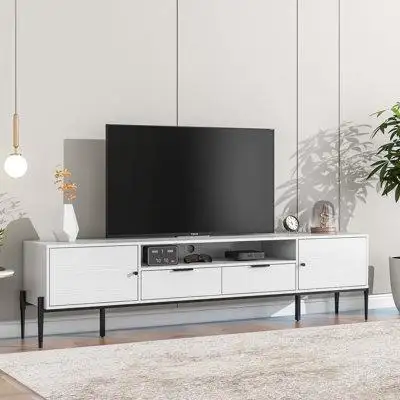 Ebern Designs Modern TV Console, Entertainment Centre With Storage For Living Room