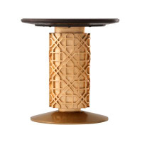 Theodore Alexander Oasis Solid Wood Pedestal End Table
