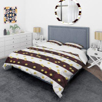Made in Canada - East Urban Home Polka Dot I Mid-Century Duvet Cover Set