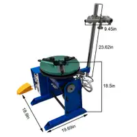 Summer Promotion 30KG Rotary Welding Gun Support Positioner Turntable Table Machine Lathe Chuck Cylindrical 110V 170740