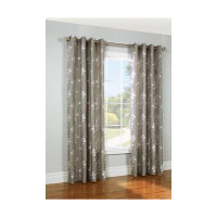 Darby Home Co Metallic Room Darkening Silver Leaf Grommet Curtain Panel Window Dressing 52 X 95 In Silver