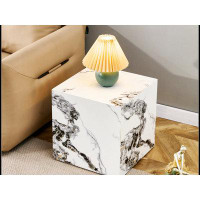 MR Modern white MDF+sticker material cube stylish texture design coffee table WQLY322-W1151119520