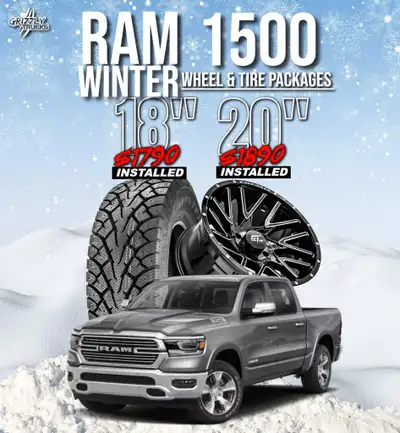 Ram 1500 Winter Tire Packages/ Installed/ Free New Lug Nuts