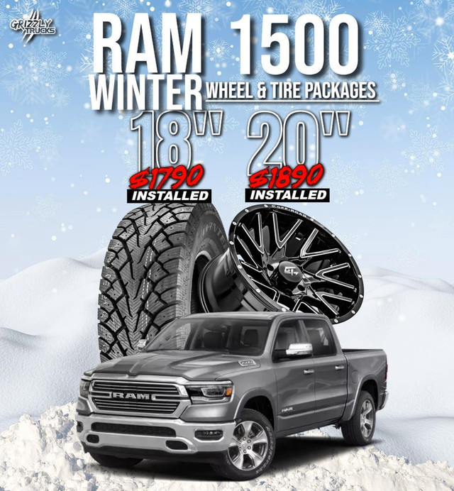 Ram 1500 Winter Tire Packages/ Installed/ Free New Lug Nuts in Tires & Rims in Edmonton Area