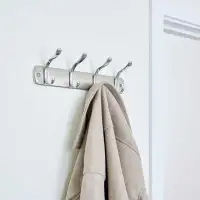 iDesign Bruschia Metal 4 - Hook Wall Mounted Coat Rack