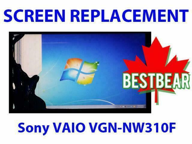 Screen Replacment for Sony VAIO VGN-NW310F Series Laptop in System Components in Markham / York Region