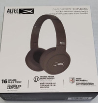 Altec Lansing NanoPhone On Ear Bluetooth Wireless Headphones - Charcoal Grey - New