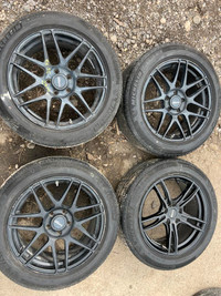 225/55R18 set of 4 Rims & Tires that came off a 2010 Infiniti EX35.