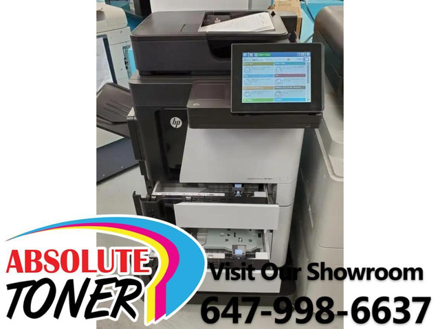 HP Color LaserJet Enterprise MFP M680 Series Office Laser Printer Scanner Copier Photocopier uses large toner in Printers, Scanners & Fax in Ontario - Image 3