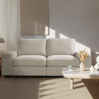 Ebern Designs Sofa Couch with Storage 2 Seater