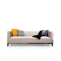 East Urban Home Girona 87.4" Upholstered Sofa