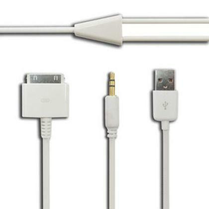 USB 3.5mm AUX Audio Data Charger Cable for iPhone / iPod / iPad in Cell Phone Accessories in West Island - Image 2