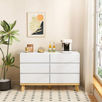 Ebern Designs Petitpas 6 - Drawer 47.24" W Double Dresser