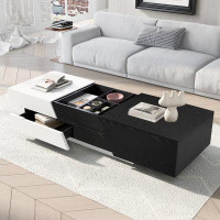 Brayden Studio Modern Extendable Sliding Top Coffee Table With Storage
