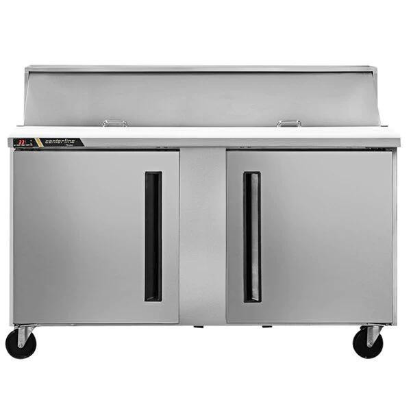 60 Centerline by Traulsen Mega Top Solid Doors Sandwich/Salad Prep Table CLPT-6024-SD-LR in Industrial Kitchen Supplies