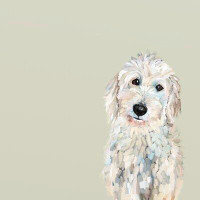 Winston Porter Best Friend - White Golden Doodle by Cathy Walters - Wrapped Canvas Print