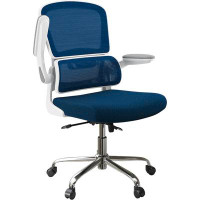 Orren Ellis Ergonomic Office Chair, Desk Chair With Flip-up Arms, 2d Lumbar Support, Breathable Mesh Computer Chair With