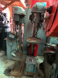 Rockwell pedestal drill press, with chuck, 550 volt 3 phase
