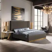 Meridian Furniture USA Platform Bed