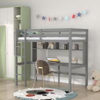 Mason & Marbles Bayshore Twin Loft Bed with Built-in-Desk by Mason & Marbles