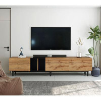 Ebern Designs TV Stand for 80'' TV with 3 Doors