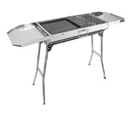 NEW FOLDING BBQ BARBEQUE CHARCOAL STAINLESS STEEL BBQ612