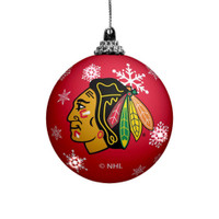 Chicago Blackhawks LED Christmas Ornament (New)