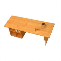 Brayden Studio 62.99"Original wood colour rectangular solid wood desk