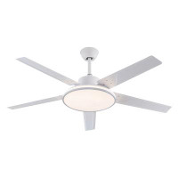Wrought Studio 52" Jazzilyn 5 - Blade LED Standard Ceiling Fan with Remote Control and Light Kit Included
