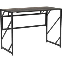 17 Stories 17 Storeys Folding Desk Writing Computer Desk For Home Office, No-Assembly Study Office Desk Foldable Table F