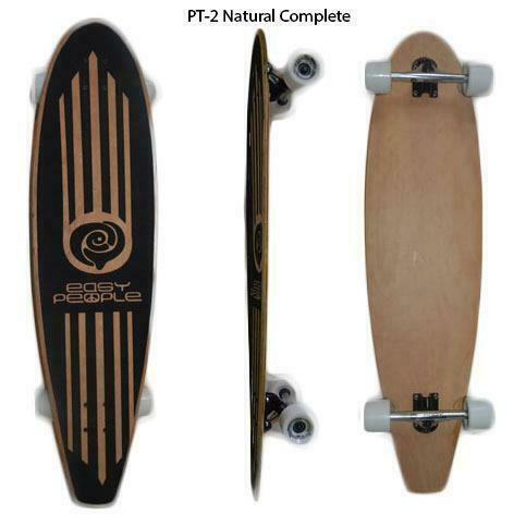 Easy People Longboard Pintail/ Kicktail Series Natural Complete + Grip Tape in Skateboard - Image 4