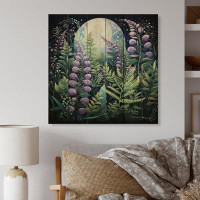 Bay Isle Home™ Maryanna Purple Ferns Plant Ethereal Whispers II On Wood Print