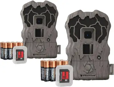 Up your hunting game! Stealth Cam 2-Pack 20MP Infrared Digital Trail Cameras/Trail Cams