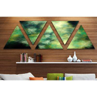 Made in Canada - East Urban Home 'Perfect Green Starry Sky' Graphic Art Print Multi-Piece Image on Wrapped Canvas