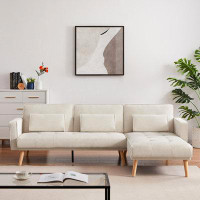 Latitude Run® Convertible Sectional Sofa Sleeper, Sofa Counch For Living Room