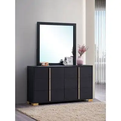 Latitude Run® Marceline 6-drawer Dresser with Mirror White