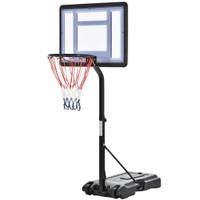 PORTABLE BASKETBALL HOOP SYSTEM STAND GOAL POOL SIDE WITH HEIGHT ADJUSTABLE 3FT-4FT, 32 BACKBOARD