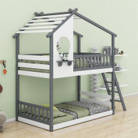 Harper Orchard Jacklyn Kids Twin Over Twin Bunk Bed