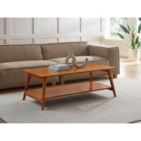 Corrigan Studio Liev Solid Wood 4 Legs Coffee Table with Storage