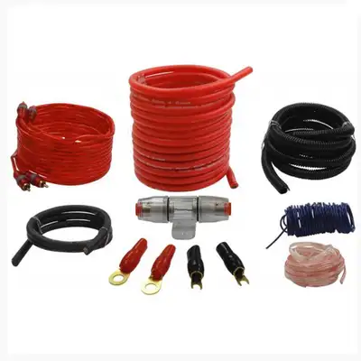 A complete power installation kit to connect your car amplifier Features 20-foot (6 meters) 4 gauge...