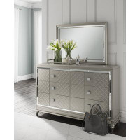 Rosdorf Park Kendle 6 - Drawer Dresser with Mirror