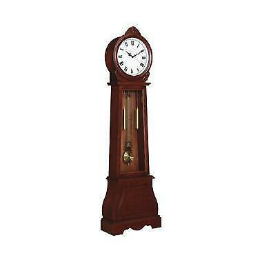 Grandfather Clock With Chime Brown Red   Height: 71.75 in in Home Décor & Accents - Image 2