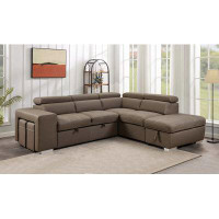 Latitude Run® 105"Sleeper Sectional Pull Out Couch Bed