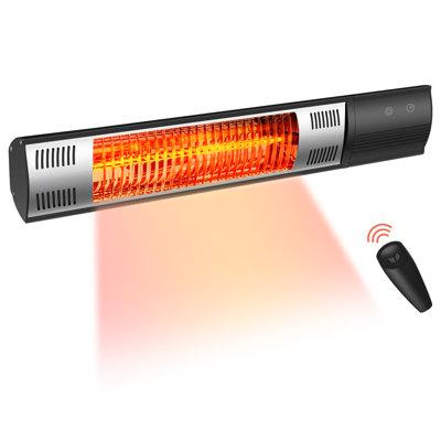 AQQRRA 1500 Watt Wall Mounted Space Heater With Adjustable Thermostat in Heating, Cooling & Air