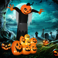 Inflatable Halloween Decoration 84.75" W x 47.25" D x 106.25" H Orange