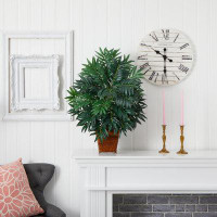 Bay Isle Home™ 25" Artificial Palm Plant in Decorative Vase