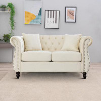 House of Hampton Scandinavian style sofa with solid wood frame for bedroom, living room, office